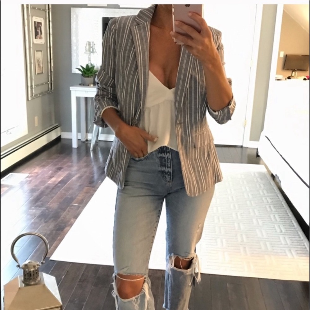 NEW Banana Republic Striped blazer